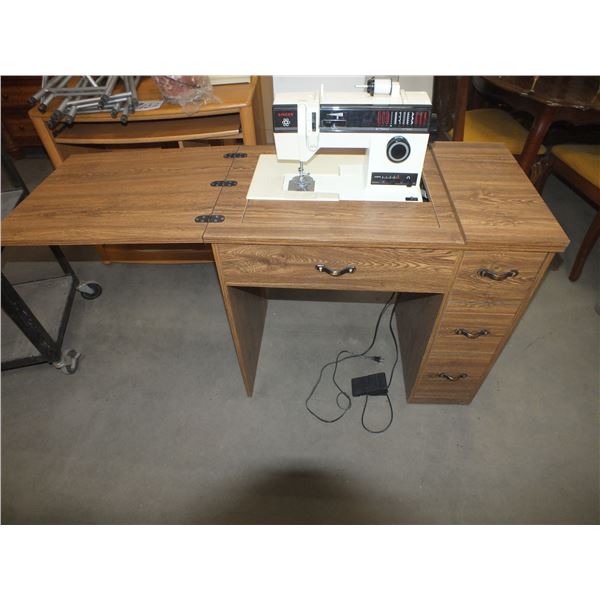 Singer Sewing Machine w/ Desk