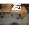 Image 1 : Singer Sewing Machine w/ Desk