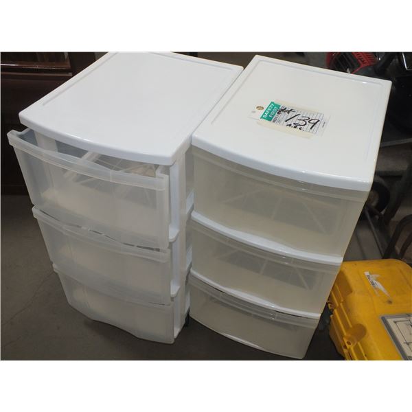 2... 3 drawer Rubbermaid Storage Containers