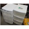 Image 1 : 2... 3 drawer Rubbermaid Storage Containers