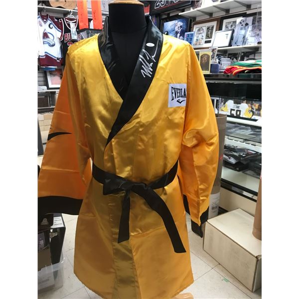 MIKE TYSON SIGNED EVERLAST BOXING ROBE JSA COA
