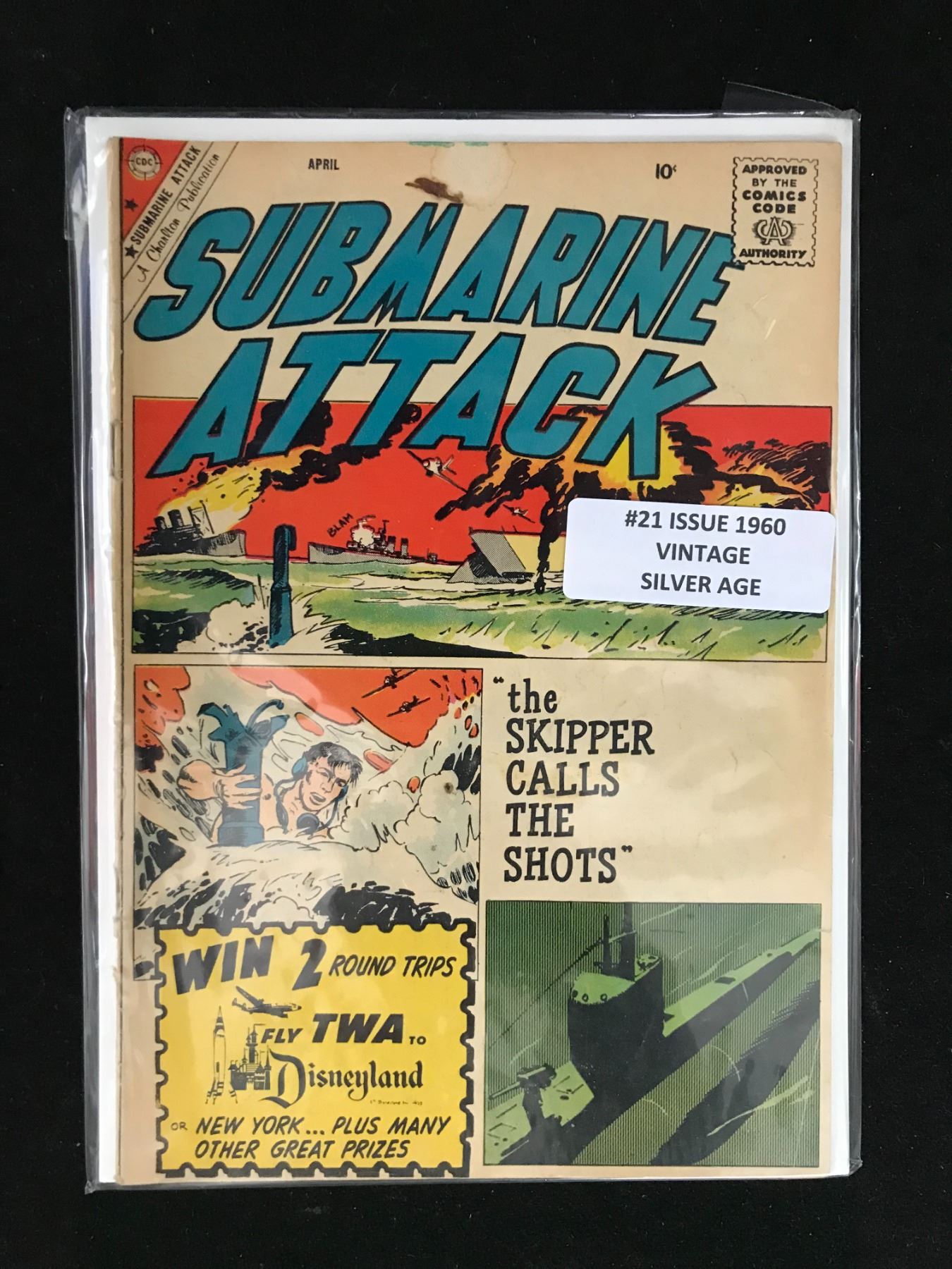 CDC COMICS NO.21 SUBMARINE ATTACK (VINTAGE SILVER AGE)