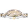 Image 8 : Rolex Mens 2 Tone Champagne Index Diamond And Emerald Bezel Datejust Wristwatch