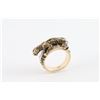 Image 3 : Ladies Gold & Diamond Cheetah Ring