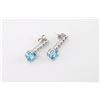 Image 2 : Stunning Ladies Swiss Blue Topaz Earrings