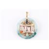 Image 1 : Gold & Jade Stones Pendent