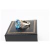 Image 5 : Classic ladies Topaz & Diamond Ring