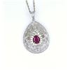 Image 1 : Beautiful Art Deco style Pink Kashmir Sapphire