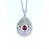 Image 2 : Beautiful Art Deco style Pink Kashmir Sapphire