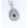 Image 4 : Beautiful Art Deco style Pink Kashmir Sapphire