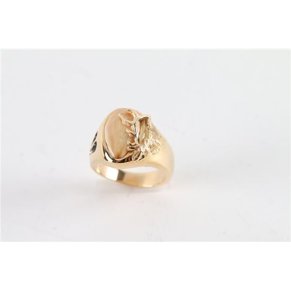 Men's Elk Ivory Ring