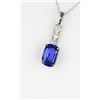 Image 2 : Elegant AAA Quality Tanzanite and Diamond