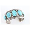 Image 1 : Unisex Navajo Turquoise Cuff
