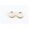 Image 2 : Ladies Sapphire Hoop Earrings