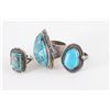Image 2 : Lot of 3 Navajo Turquoise Rings