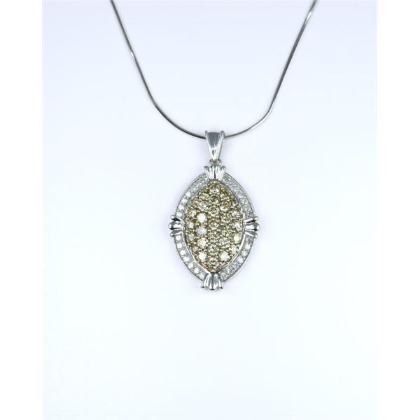 Vintage Oval Diamond Pendant