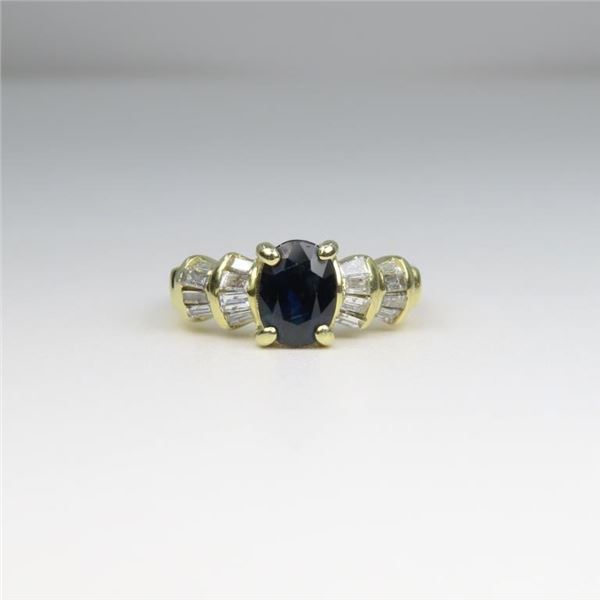 Fabulous Blue Sapphire and Diamond