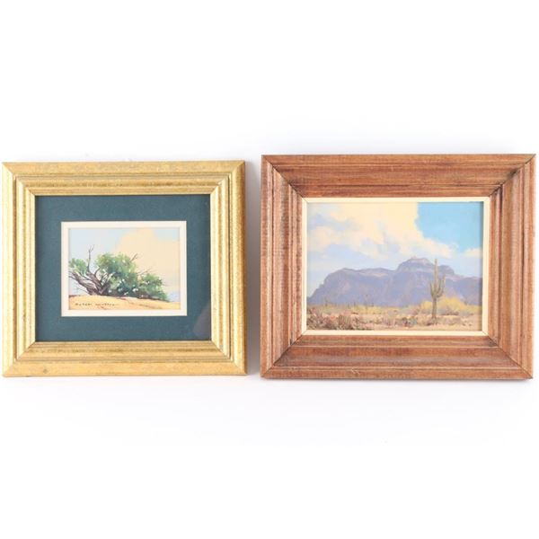 Lot of 2 Original Oils on Canvas