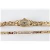 Image 2 : Ladies Gold Bracelet and Watch