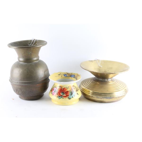 Lot of 3 Spittoons