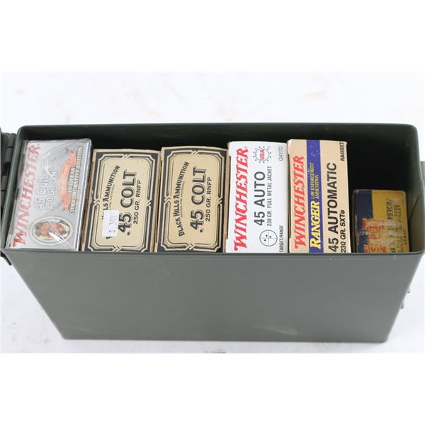 Lot of 45 ACP & 45 Colt Ammo