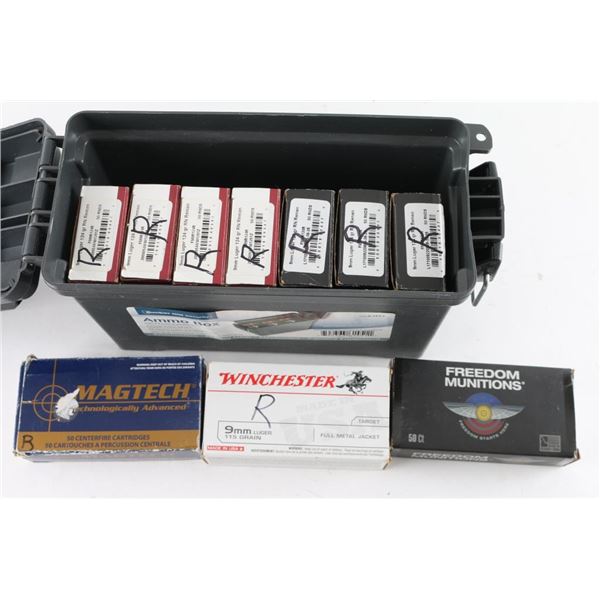 Lot of reloaded 9mm Ammo