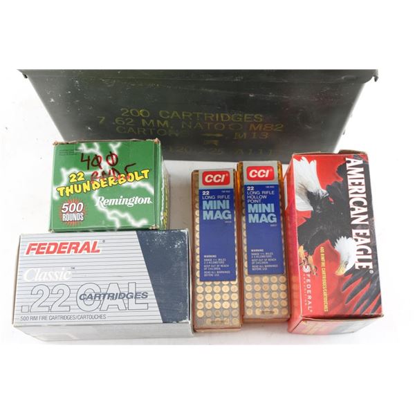Lot of 22LR ammunition