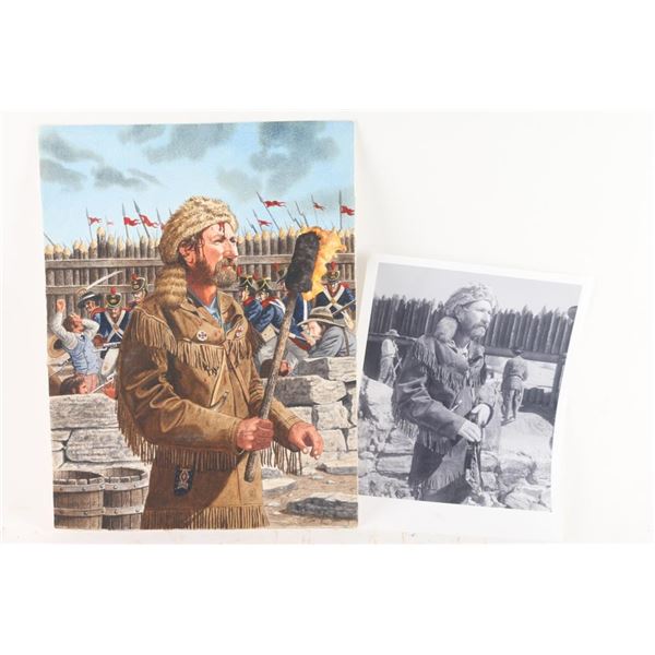 Lot of 2 Davey Crockett Items