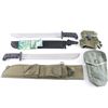 Image 2 : Lot of 2 Machetes and 2 U.S Military Pouches