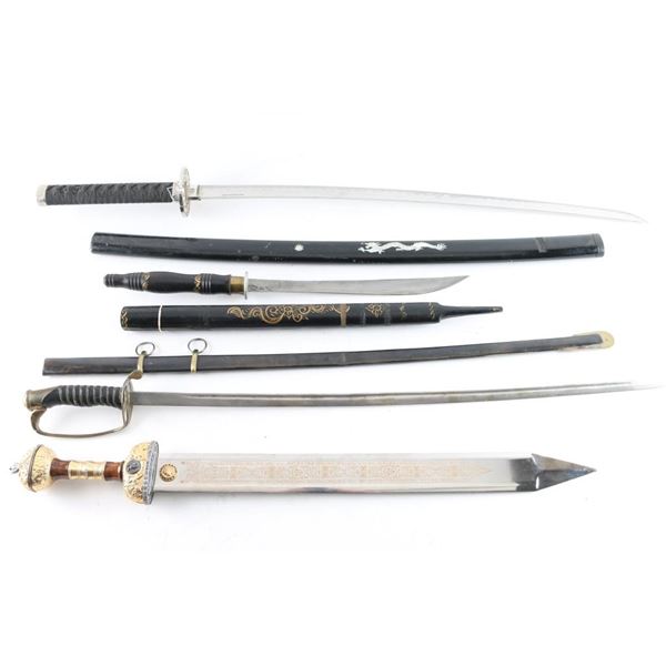 Lot of 4 Replica Swords