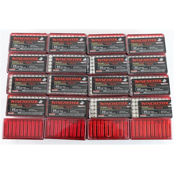 Lot of 22 Win Mag Ammo