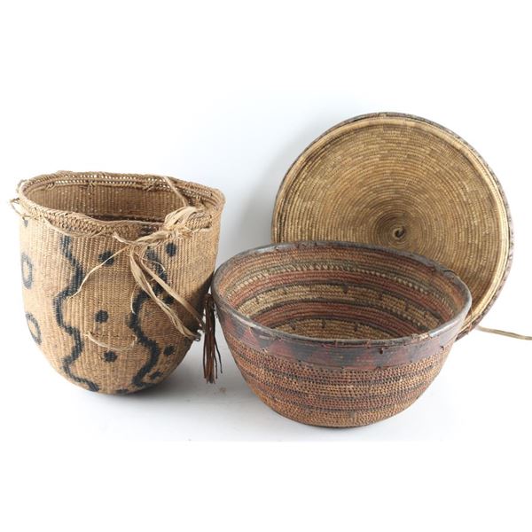 Lot Of Two African Baskets