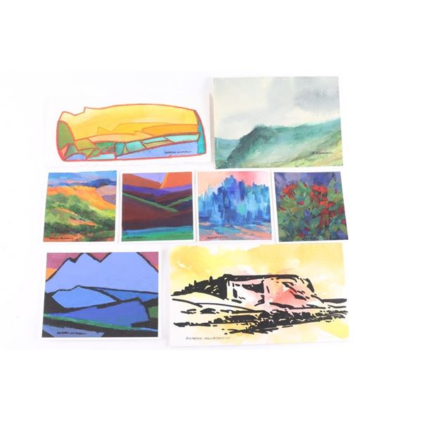 Lot of 8 Acrylics & Watercolors