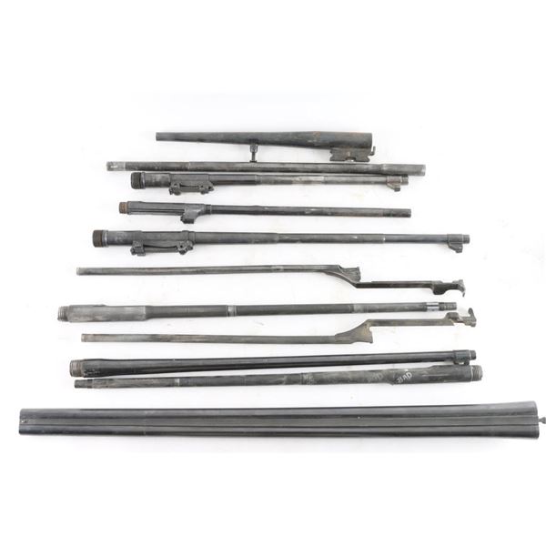 Lot of 9 Long Gun Barrels