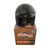 Image 8 : WSB Sick Lid Retro Style Open Faced Helmet w/ Snap on Visor (Matte Black) - Size : XS