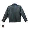 Image 2 : CMC Children's Classic Style Black Leather Jacket - Size : XS
