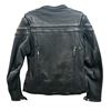 Image 2 : CMC Women's "503" Black Leather Jacket - Size : 40