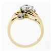 Image 9 : Antique Jabel 14k Gold GIA 1.19 ctw Round Cut Diamond Open Swirl Engagement Ring