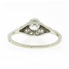 Image 7 : Antique 14k Gold 0.54 ctw GIA European Diamond Solitaire Filigree Engagement Rin