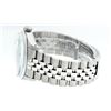 Image 9 : Rolex Mens Stainless Steel Blue Diamond Fluted Bezel 36MM Datejust Wristwatch