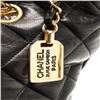 Image 5 : Chanel Black Lambskin Leather GHW Chain Tote Bag