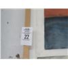 Image 2 : Contemporary Framed Wall Art Horizons Signed Bigelow - 30 X 36