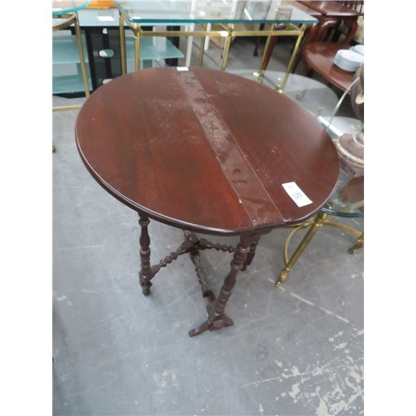 Mahogany Gate Leg Drop Leaf Side Table