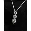 Image 2 : 14K W/G Diamond Necklace 2.7g