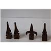 Image 2 : (10) Cast Iron Metal Fence Toppers