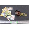 Image 1 : (10+) Pin-up Photos & Magnifying Glass on Chain in Leather Case