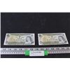 Image 1 : (2) Canadian One Dollar Bills (1973)