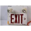 Image 2 : Hardwired Exit Sign & Electrical Cord - Untested
