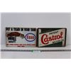 Image 1 : (2) Metal Decor Signs: Esso & Castrol