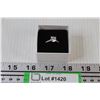 Image 1 : Sterling Silver Cubic Zirconia Ring - Size 7